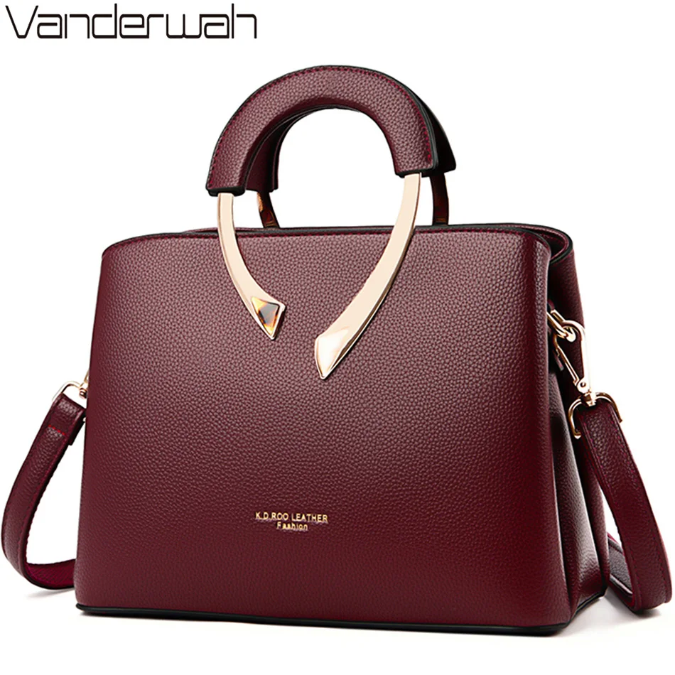 Luxury Tote Bags With Zipper - ECHTE VANDERWAH Hoge Kwaliteit Pu Leer