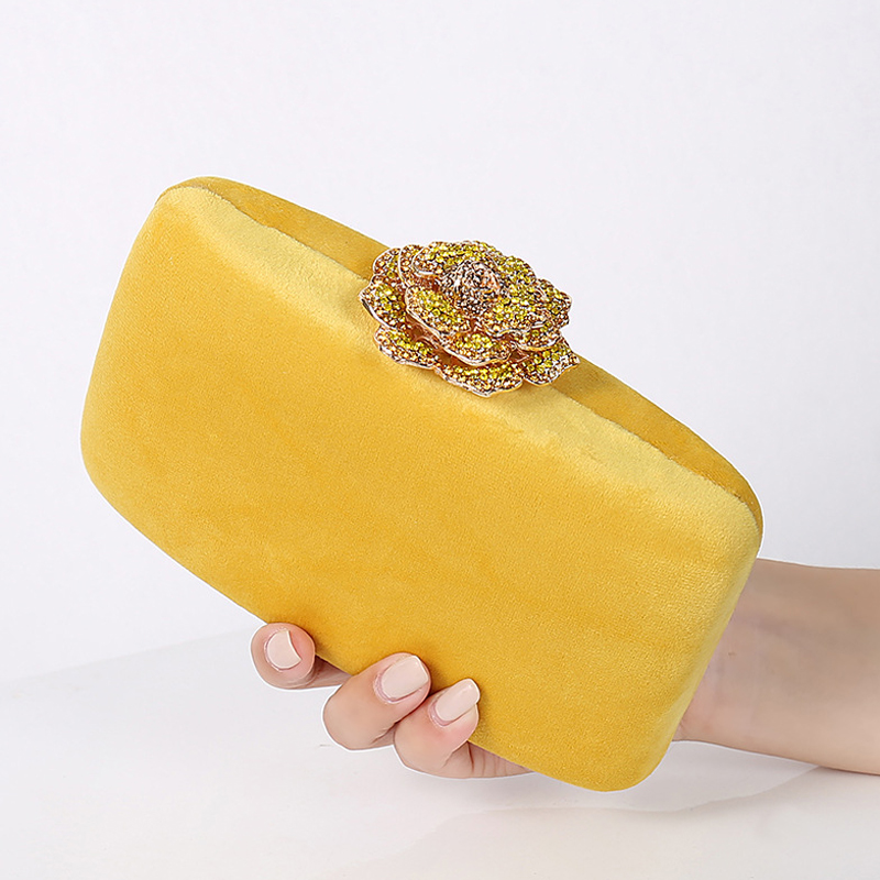 Luxury Bags Yellow - Fuzzy Draagtas Bridal Party Clutch Voor
