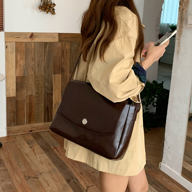 Luxury Tote Bags With Zipper - Cgcbag Vintage Lage Capaciteit Messenger Bag