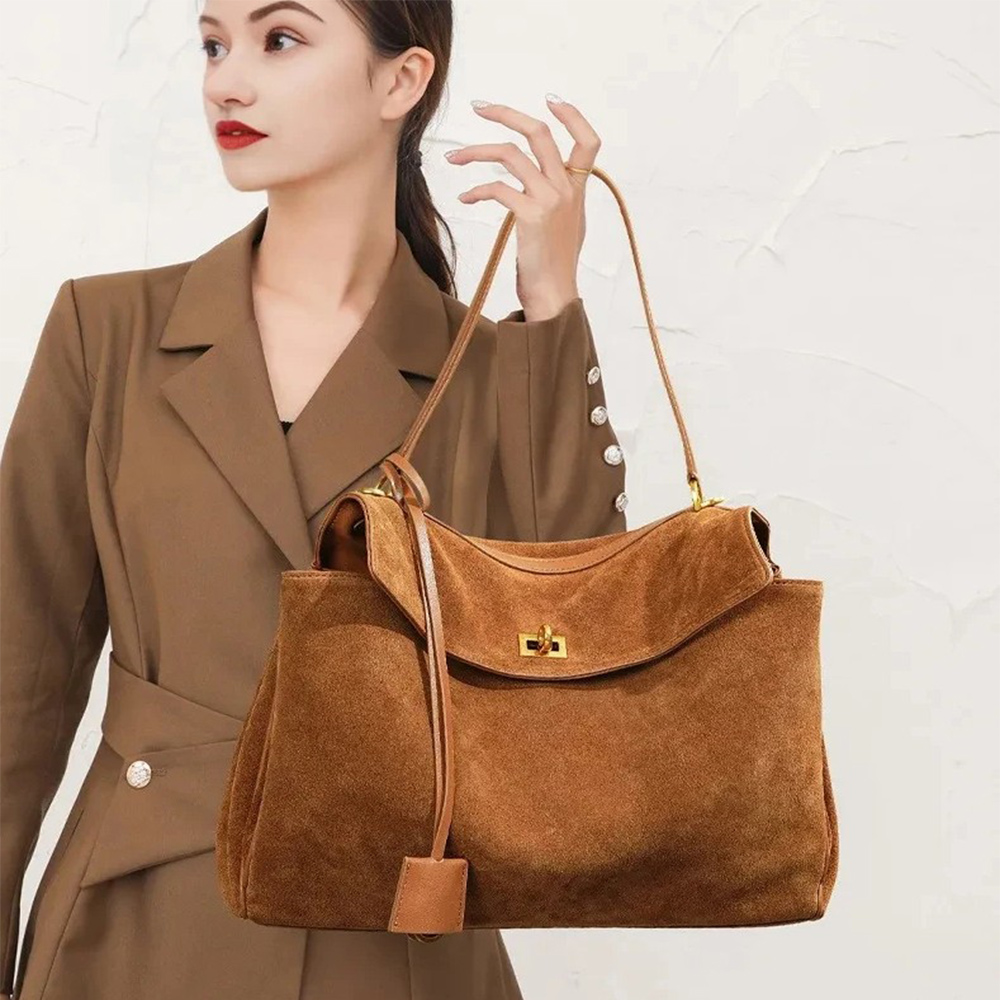 Herfst Winter Dames Suède lede - Luxury Tote Bags With Zipper recensie en prijs