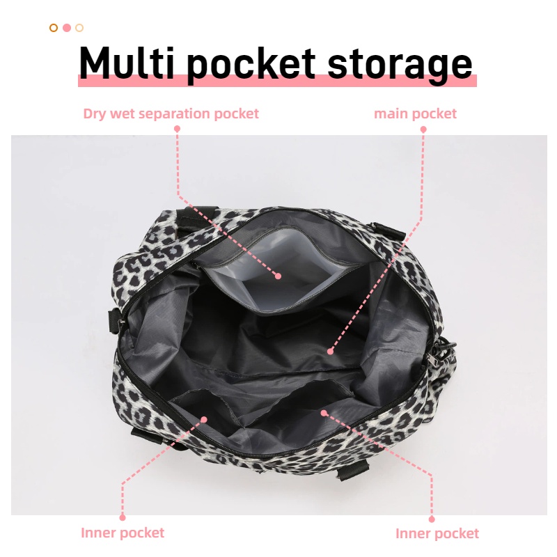 Reistas met luipaardprint, gro - Weekender Bag Duffle recensie en prijs