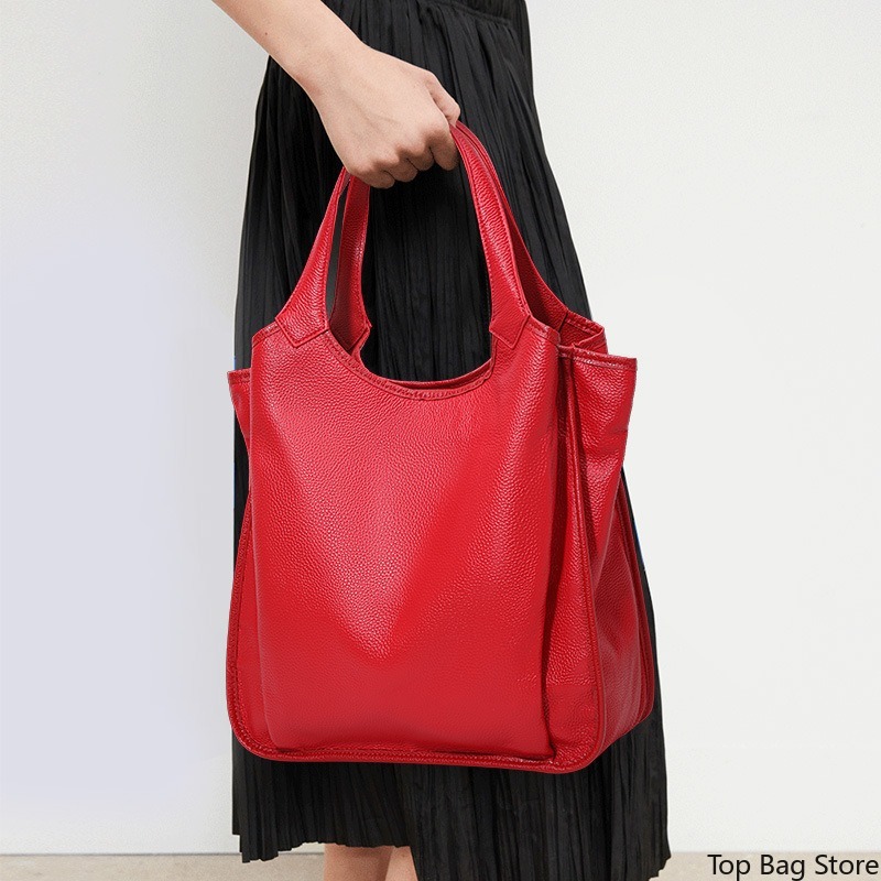 Echte leren schoudertas voor d - Quiet Luxury Bags Tote recensie en prijs