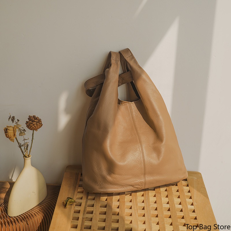 Dames schoudertas van echt lee - Quiet Luxury Bags Tote recensie en prijs