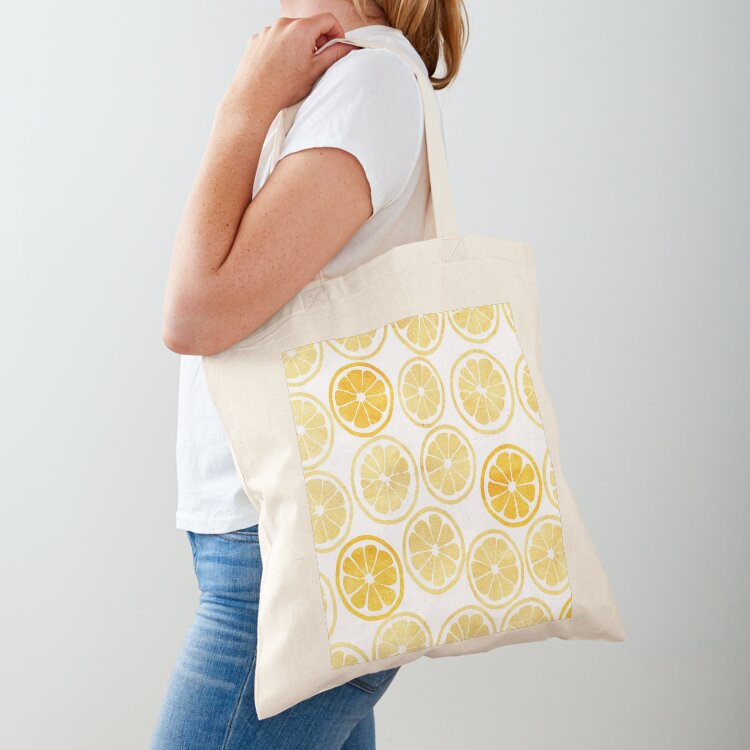 Gele aquarel citroenschijfjes  - Luxury Bags Yellow recensie en prijs