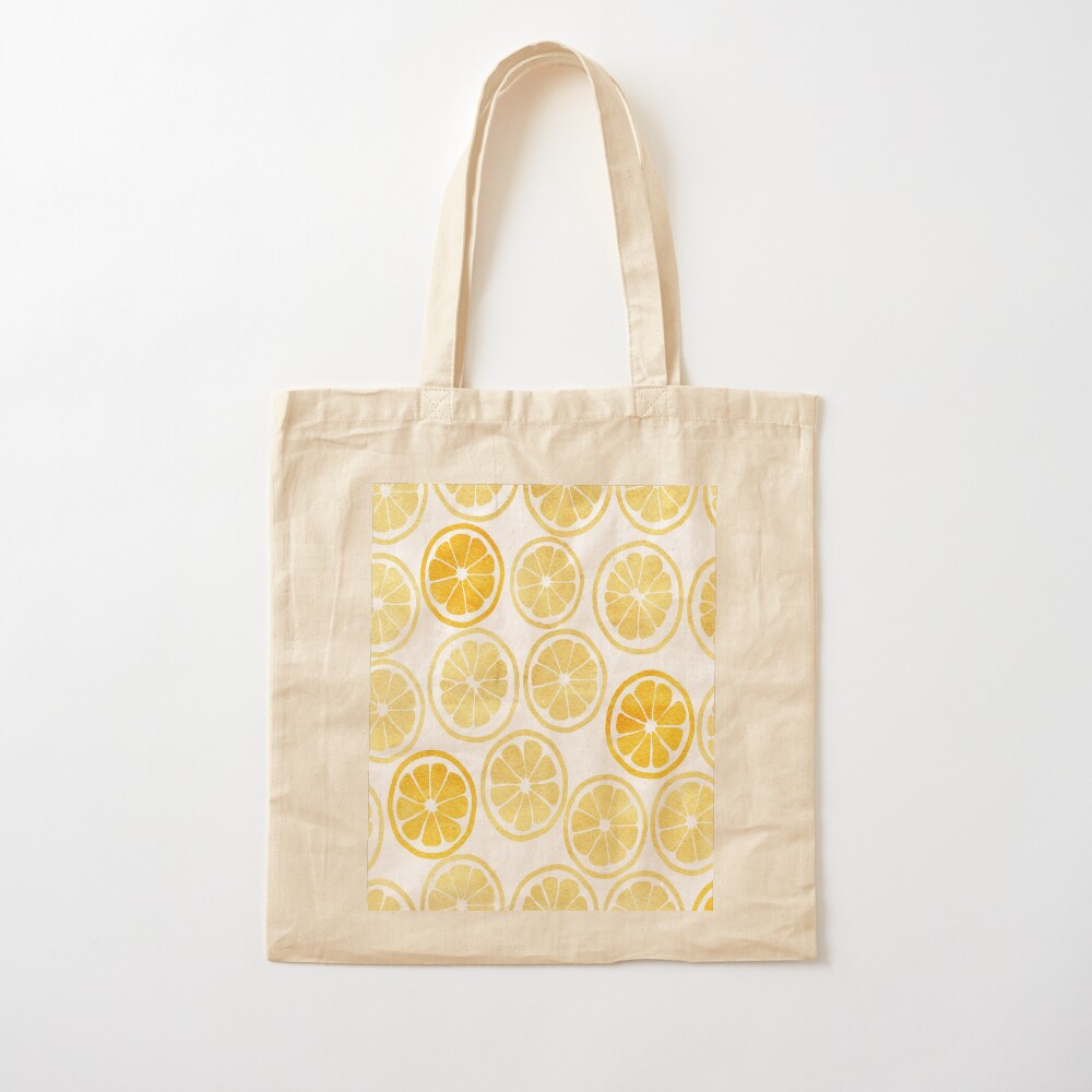 Gele aquarel citroenschijfjes  - Luxury Bags Yellow recensie en prijs