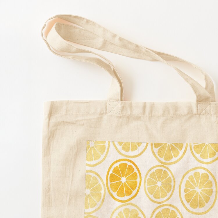 Gele aquarel citroenschijfjes  - Luxury Bags Yellow recensie en prijs