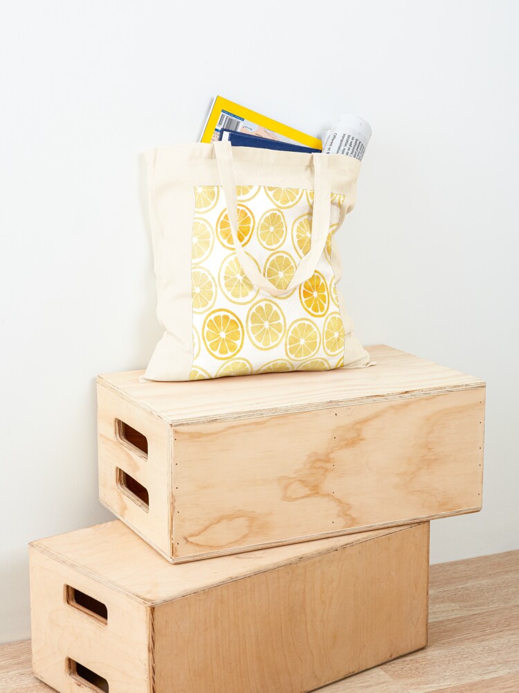 Gele aquarel citroenschijfjes  - Luxury Bags Yellow recensie en prijs