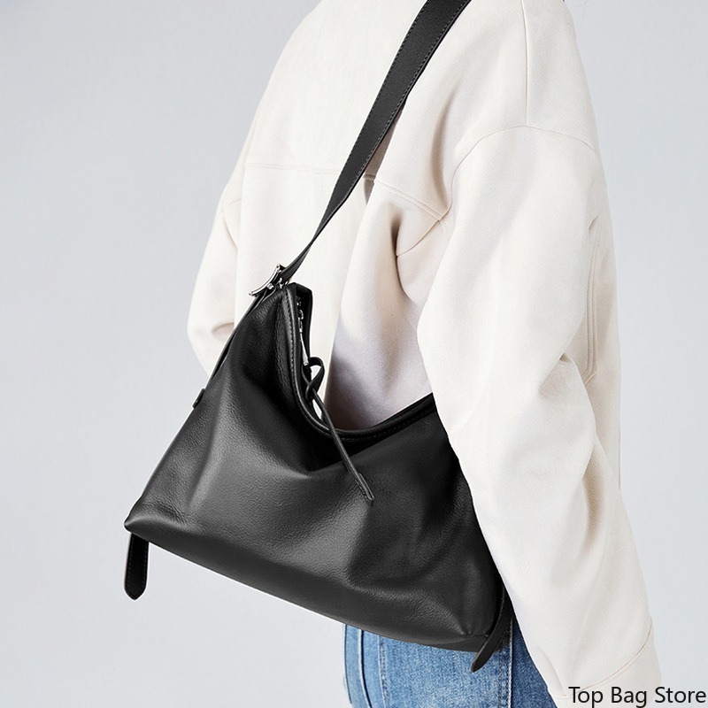 Echte leren schoudertas voor d - Quiet Luxury Bags Tote recensie en prijs