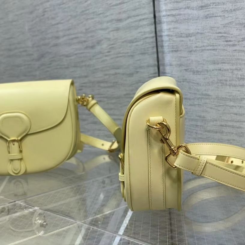 Zachte gele leren zadeltas, lu - Luxury Bags Yellow recensie en prijs