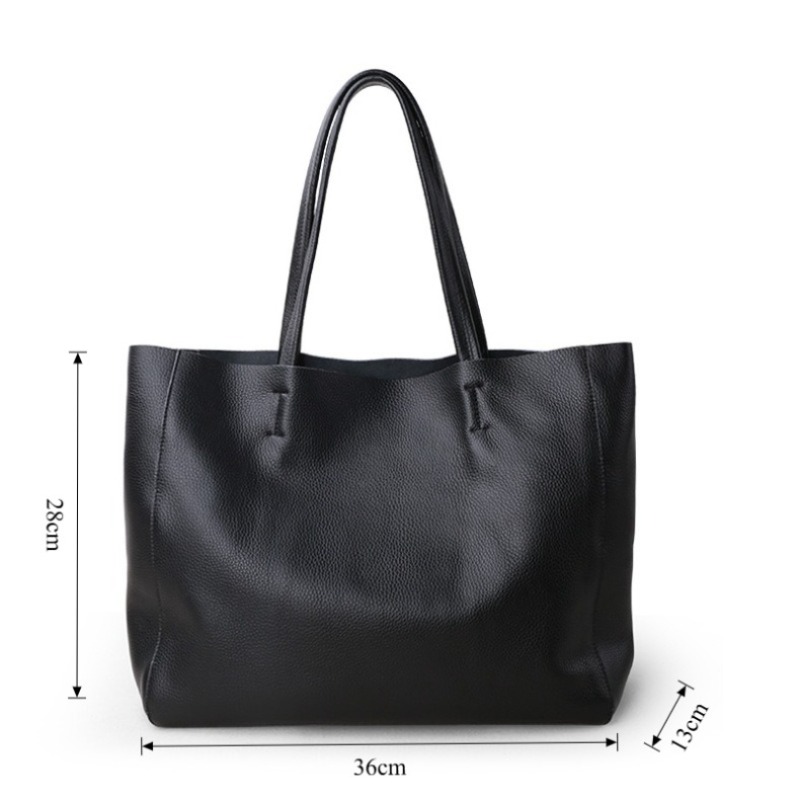 Echte leren schoudertas voor d - Quiet Luxury Bags Tote recensie en prijs