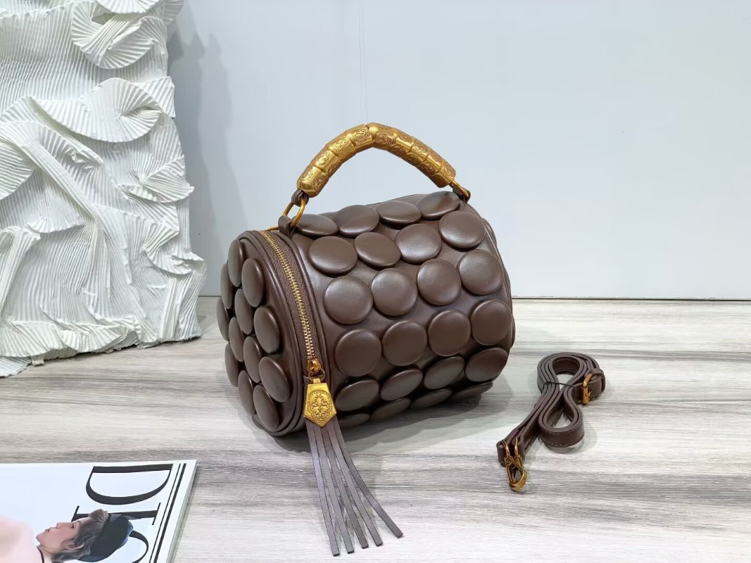Retro lederen handtassen met k - Luxury Bags Youtube recensie en prijs